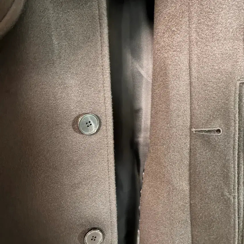 [BUNJANG] Insilence Mapel Cashmere Balmacaan Coat - Mud Grey (Size L) / 인사일런스 마펠 캐시미어 발마칸 코트_L사이즈 Mud Grey