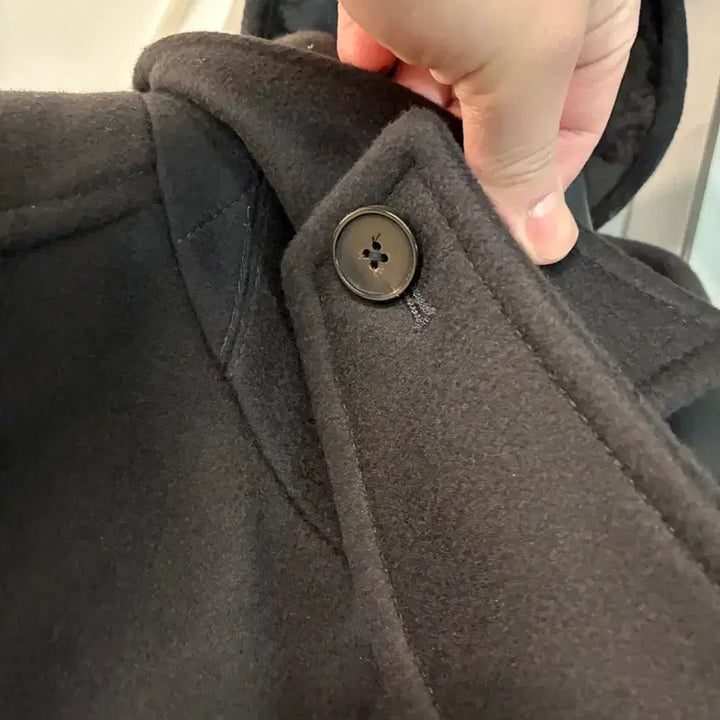 [BUNJANG] Insilence Mapel Cashmere Balmacaan Coat - Mud Grey (Size L) / 인사일런스 마펠 캐시미어 발마칸 코트_L사이즈 Mud Grey