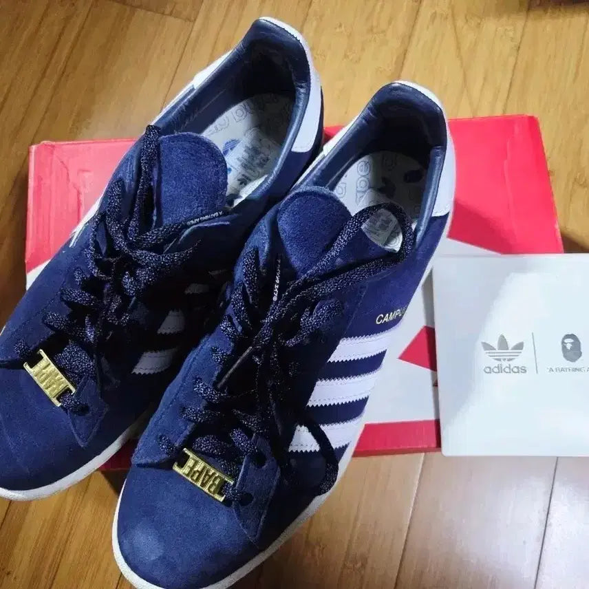 [SOLD OUT] 아디다스 x 베이프 캠퍼스 네이비 260