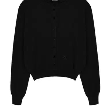 [BUNJANG] M)Yan13 Essential Round Classic Cardigan / M)얀13 에센셜 라운드 클래식 가디건 블랙+차콜