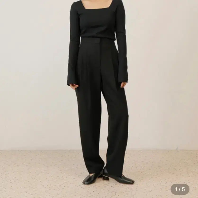 [BUNJANG] Paul &amp; Alice Square Neck Top / 새상품)폴앤앨리스 스퀘어넥티