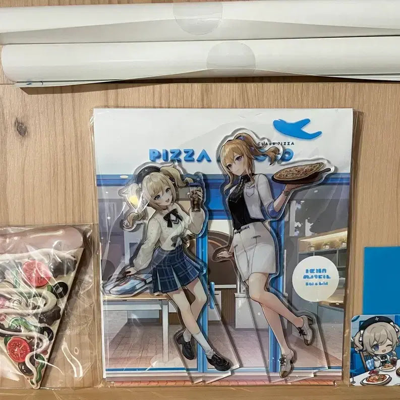 [BUNJANG] Genshin Pizza Alvolo Collaboration Goods Set / 원신 피자알볼로 콜라보 굿즈 세트