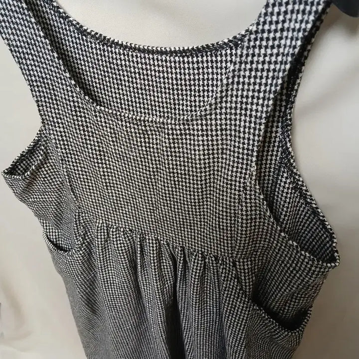 [BUNJANG] Open Closet Houndstooth Layered Dress / 오픈클로젯 하운드체크 레이어드 원피스