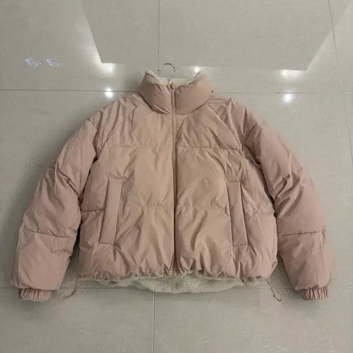 [BUNJANG] Kim Ming SPAO Reversible Crop Short Padded Jacket (Pink, S) / 김밍 패딩 단종템)스파오 리버서블 크롭 숏패딩 핑크 S