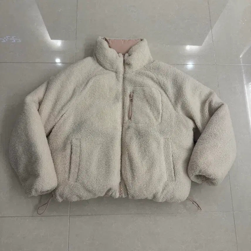 [BUNJANG] Kim Ming SPAO Reversible Crop Short Padded Jacket (Pink, S) / 김밍 패딩 단종템)스파오 리버서블 크롭 숏패딩 핑크 S