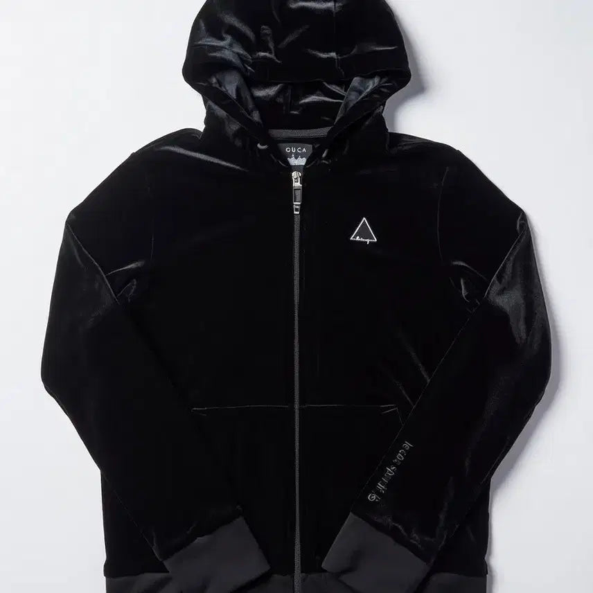 [BUNJANG] Le Coq Sportif Velvet Hoodie & Pants Set - Black / 한세트  르꼬끄 벨벳 후드집업 블랙/팬츠