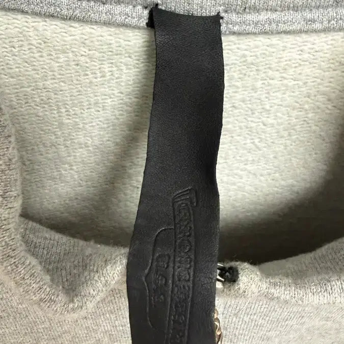 [BUNJANG] Chrome Hearts Cross Patch Paper Jam Half Zip-up Gray / [L] 크롬하츠 크로스 패치 페이퍼잼 하프집업 그레이