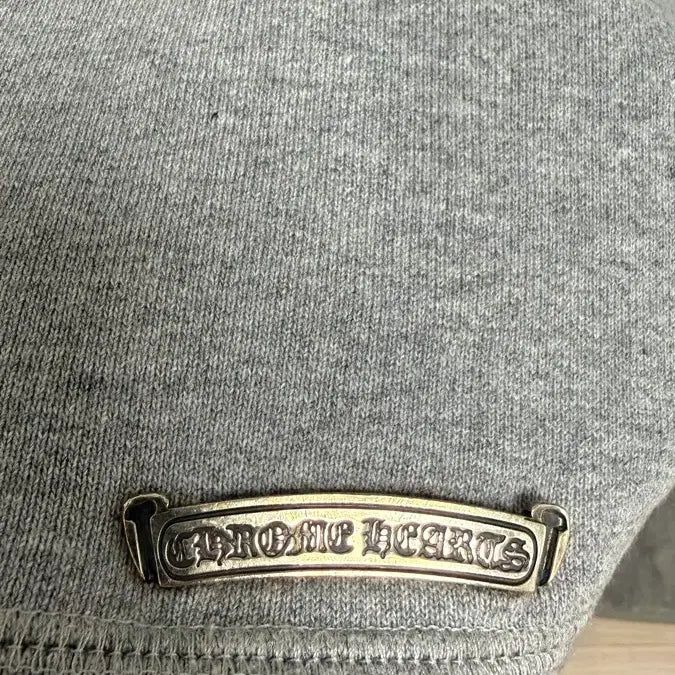 [BUNJANG] Chrome Hearts Cross Patch Paper Jam Half Zip-up Gray / [L] 크롬하츠 크로스 패치 페이퍼잼 하프집업 그레이