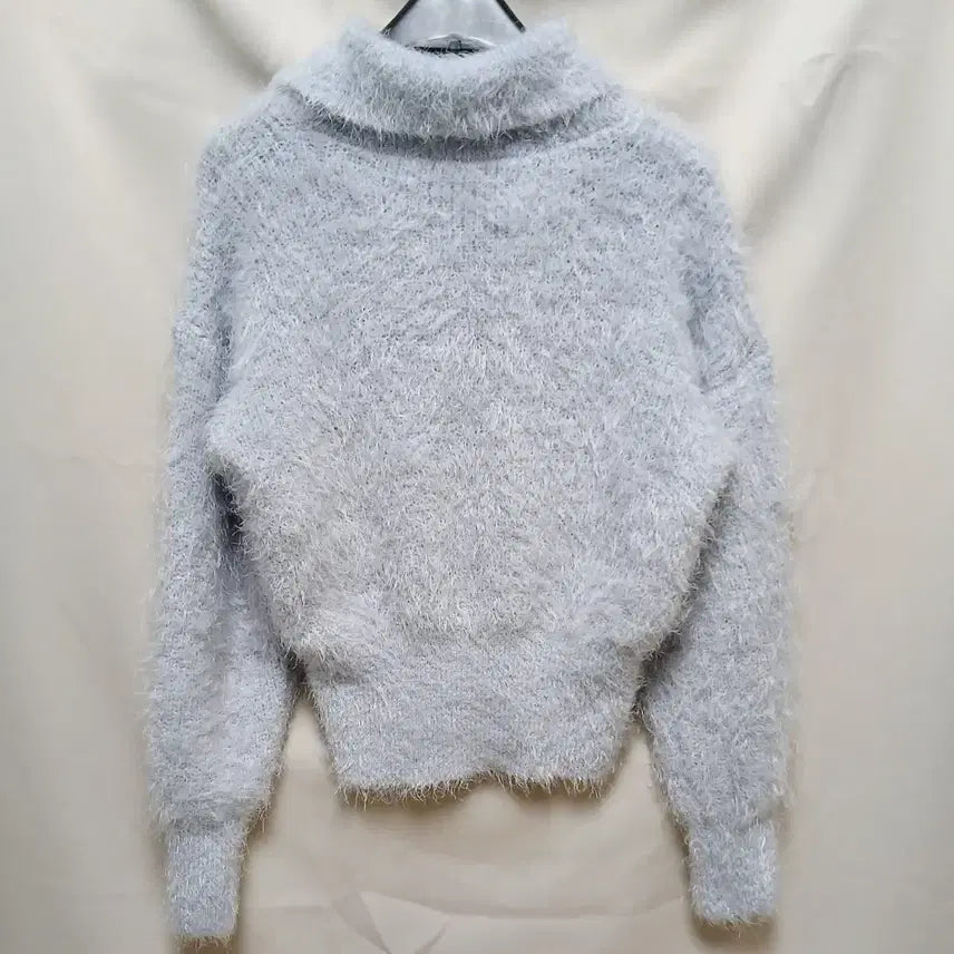 [BUNJANG] Angora Crop Knit Top / 여성 헤어리 앙고라 크롭 니트