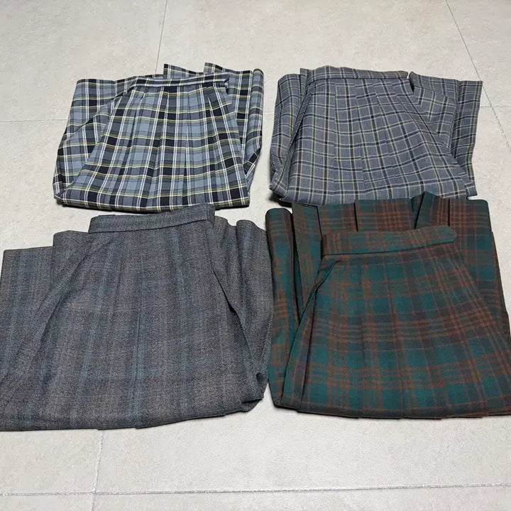 [BUNJANG] School Uniform Skirt Set / 일본 교복 치마 4장 세트