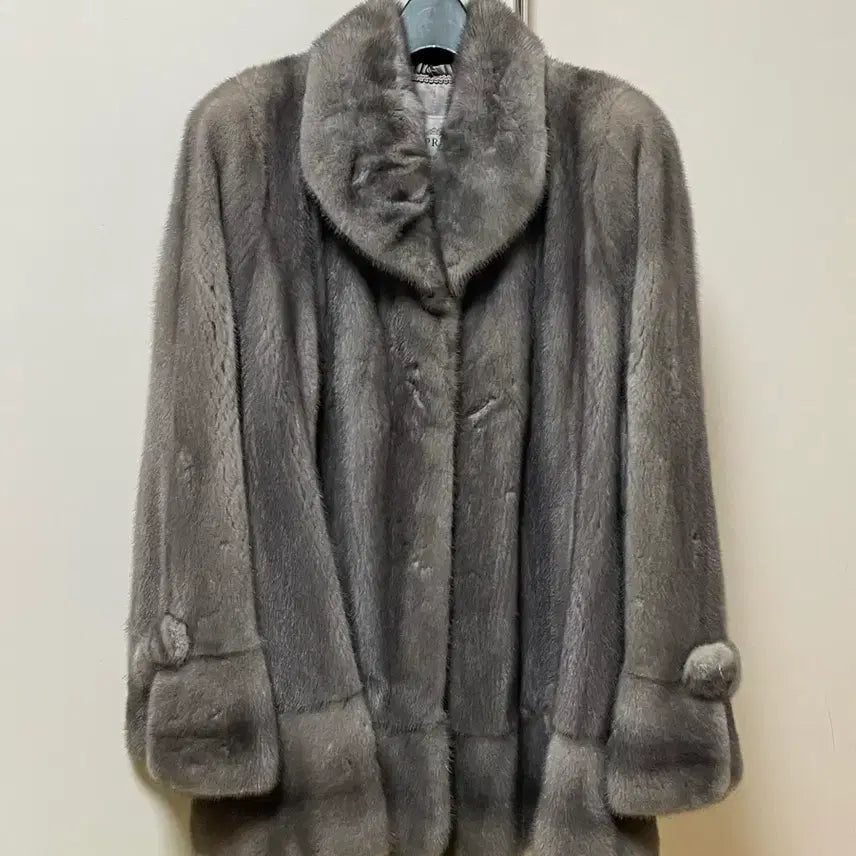 [BUNJANG] Mink Short Coat Gray / 근화모피 밍크 숏 코트 그레이