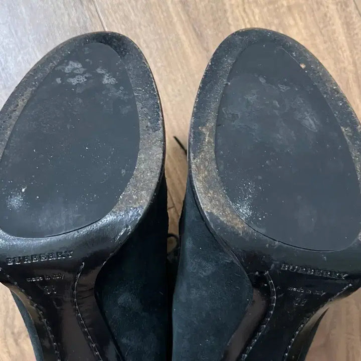 [BUNJANG] Burberry Ankle Boots 38 / 버버리 송치/ 스웨이드 레이스업 앵클 부츠 38