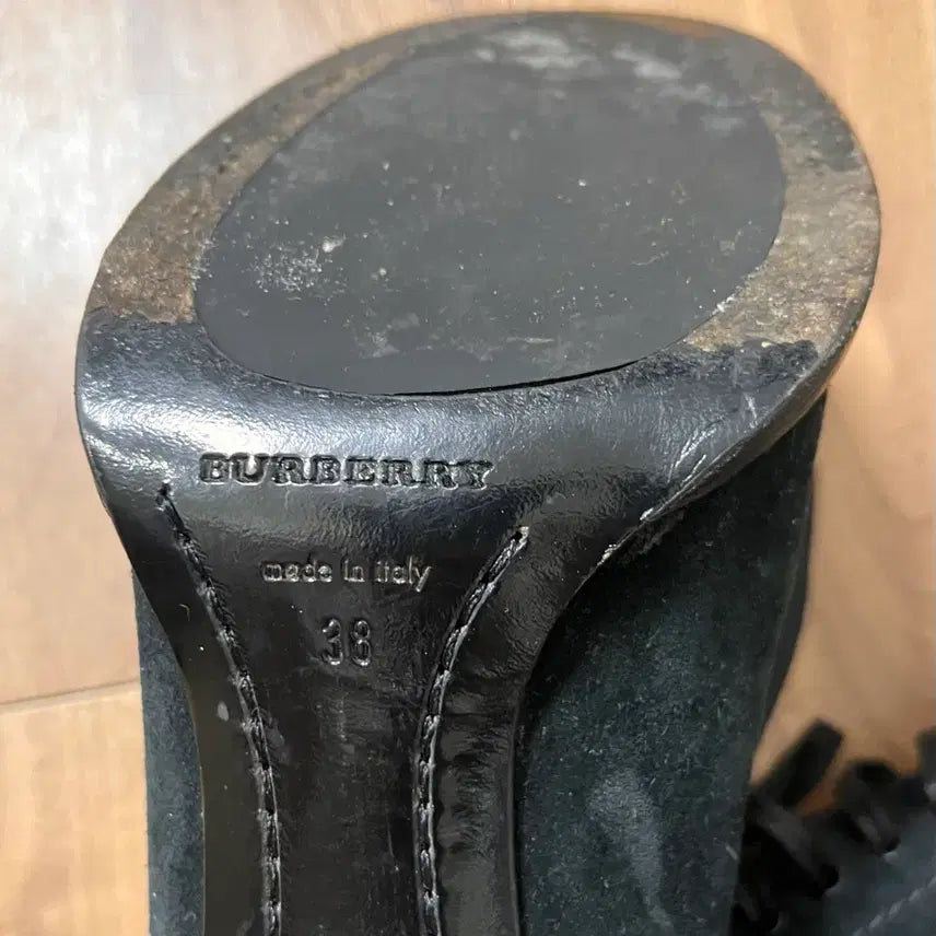 [BUNJANG] Burberry Ankle Boots 38 / 버버리 송치/ 스웨이드 레이스업 앵클 부츠 38
