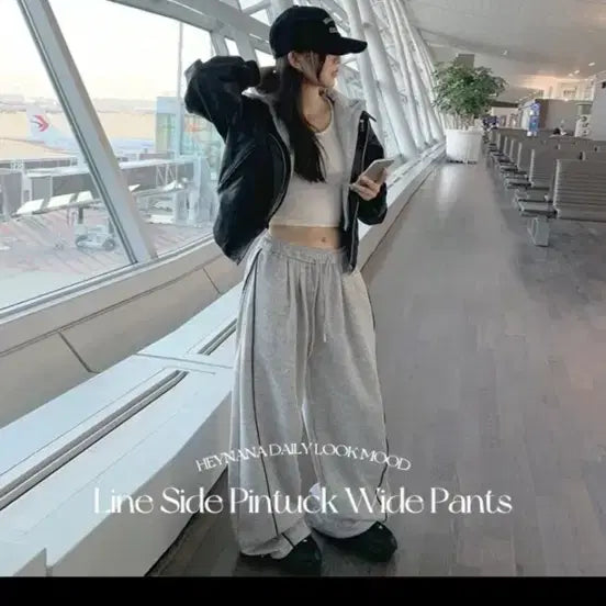 [BUNJANG] Side Pleat Training Pants / 옆핀턱 트레이닝