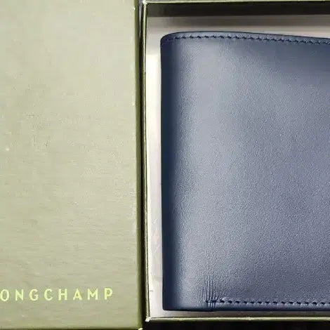 [BUNJANG] Longchamp Men's Bifold Wallet (Navy) / 롱샴 남성 반지갑 네이비 (새상품)