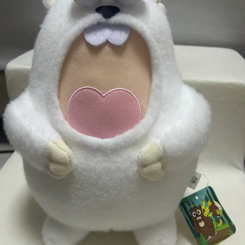 [BUNJANG] White Hamster Plush Toy / 하얀색 햄스터 인형 새상품