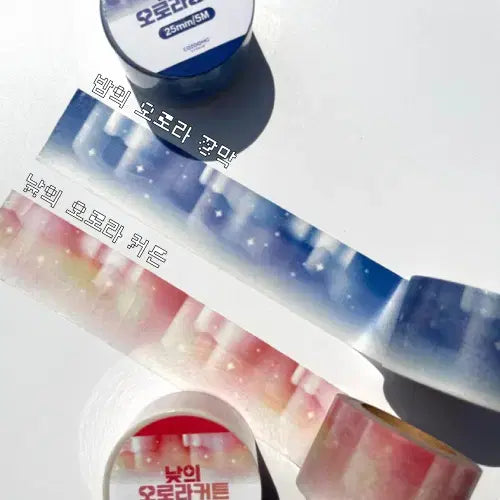[BUNJANG] Kojumo Studio Aurora Washi Tape Set / 코주모스튜디오 오로라 마테 2종