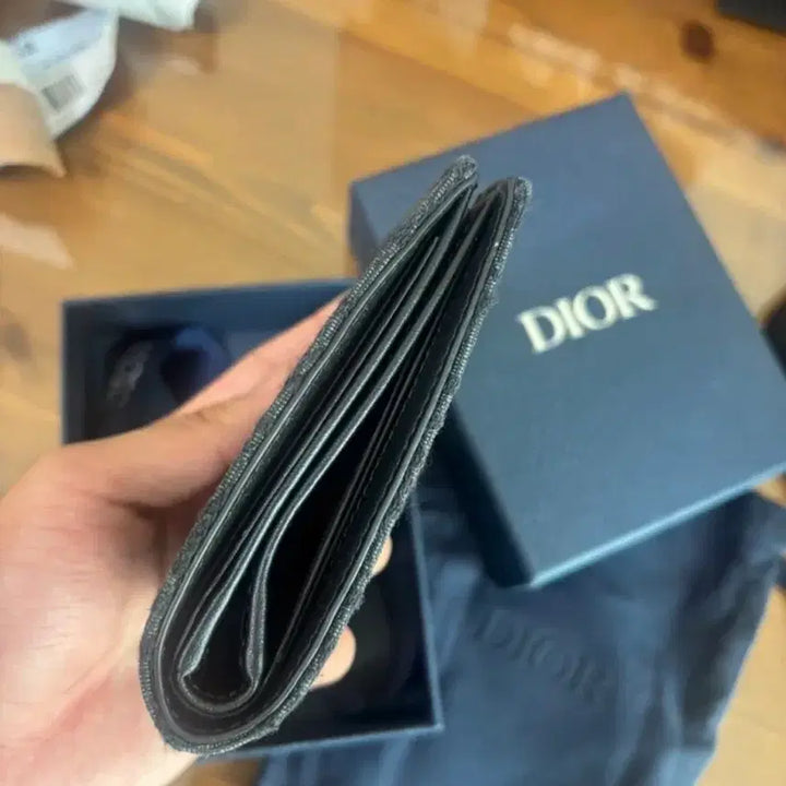 [BUNJANG] Dior Oblique Wallet Full Package / [풀구성] 디올 오블리크 반지갑 블랙 풀구성