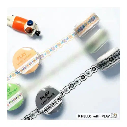 [BUNJANG] with플레이 Lace Die-Cut Washi Tape Set / with플레이 Lace 다이컷 마테 2종