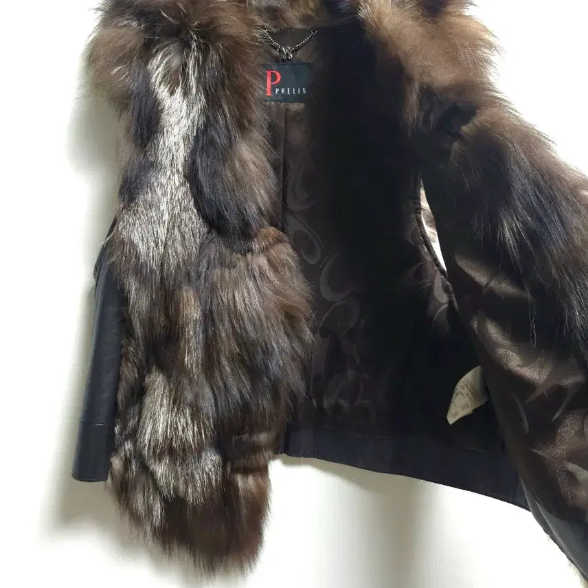 [BUNJANG] Prellin Fox Fur Vest / 프렐린 천연 양가죽 폭스모피 베스트조끼
