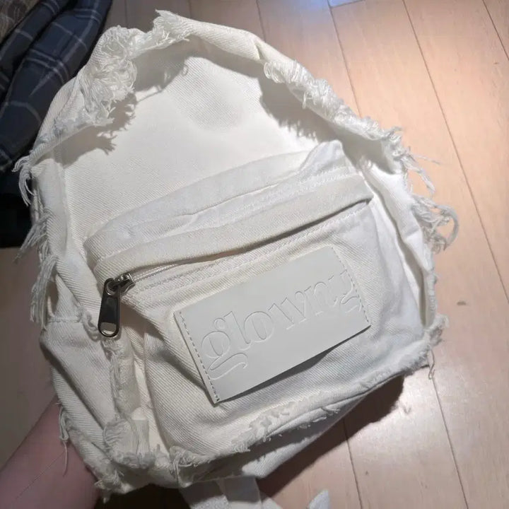 [BUNJANG] Glowny Denny Backpack White / 글로니 데니 베이비 백팩 화이트