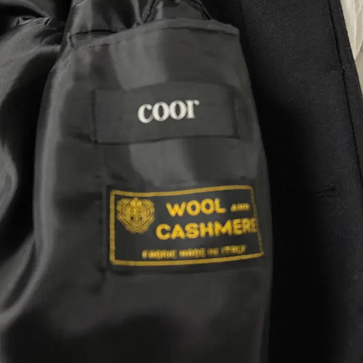 [BUNJANG] COOR MTR Cashmere Overcoat Black (L) / [L] 쿠어 MTR 캐시미어 오버코트 블랙