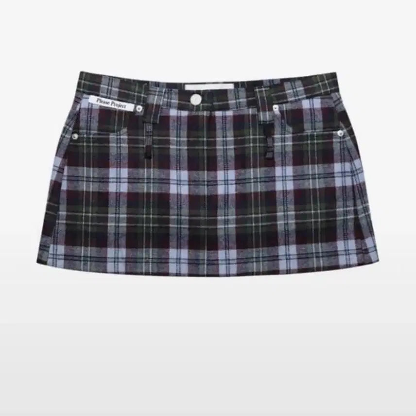 [BUNJANG] PLEASE PROJECT Double Belt Mini Skirt / 플리즈프로젝트 더블 벨트 미니스커트 S