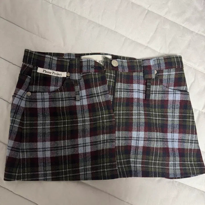 [BUNJANG] PLEASE PROJECT Double Belt Mini Skirt / 플리즈프로젝트 더블 벨트 미니스커트 S