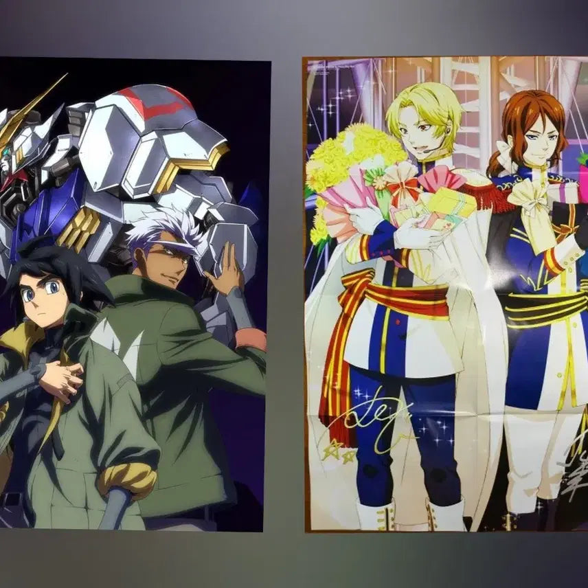 [BUNJANG] A1 Gundam Iron-Blooded Orphans &amp; King of Prism Poster / a1 대형 양면 포스터 / 철혈 + 킹프리