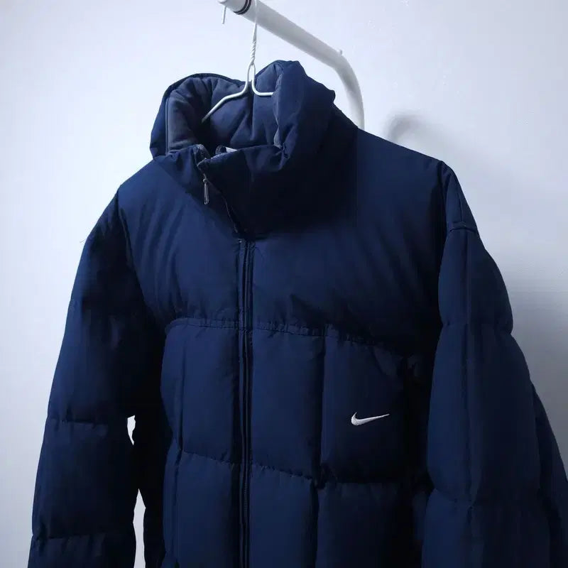 [BUNJANG] Nike Square Navy Padding Jacket M / 나이키 스퀘어 네이비 패딩 M