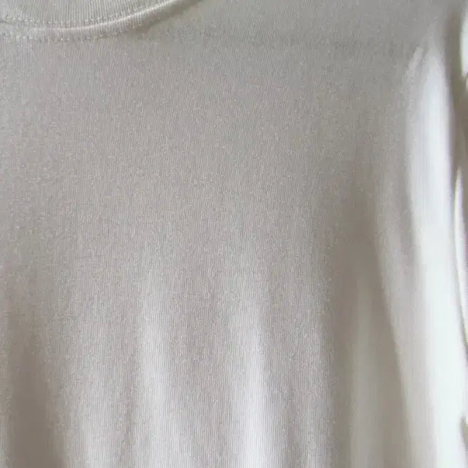 [BUNJANG] White Basic Long Sleeve T-shirt / 화이트 무지 긴팔 티셔츠 기본