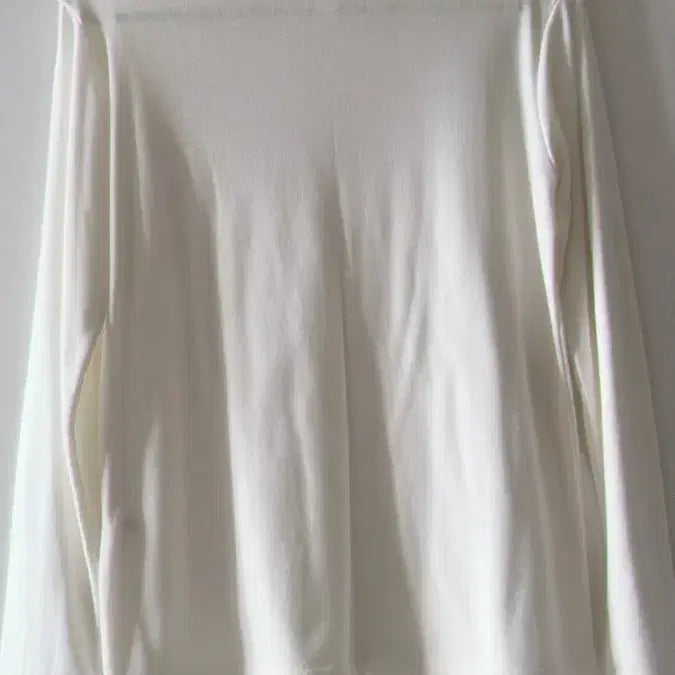 [BUNJANG] White Basic Long Sleeve T-shirt / 화이트 무지 긴팔 티셔츠 기본