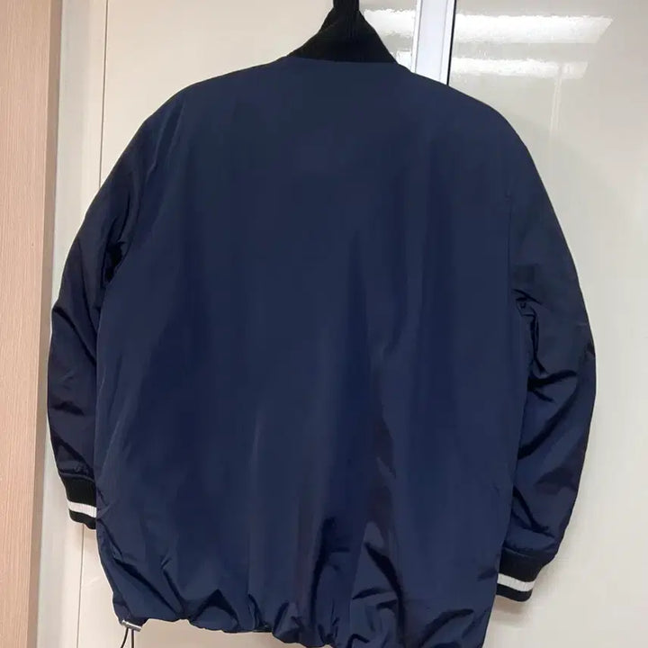 [BUNJANG] Theory Rector Duck Down Reversible Quilted Padded Bomber Jacket - Navy / 띠어리 THEORY 렉터 덕다운 양면자켓 퀼팅 오리털 패딩 점퍼봄버네이비