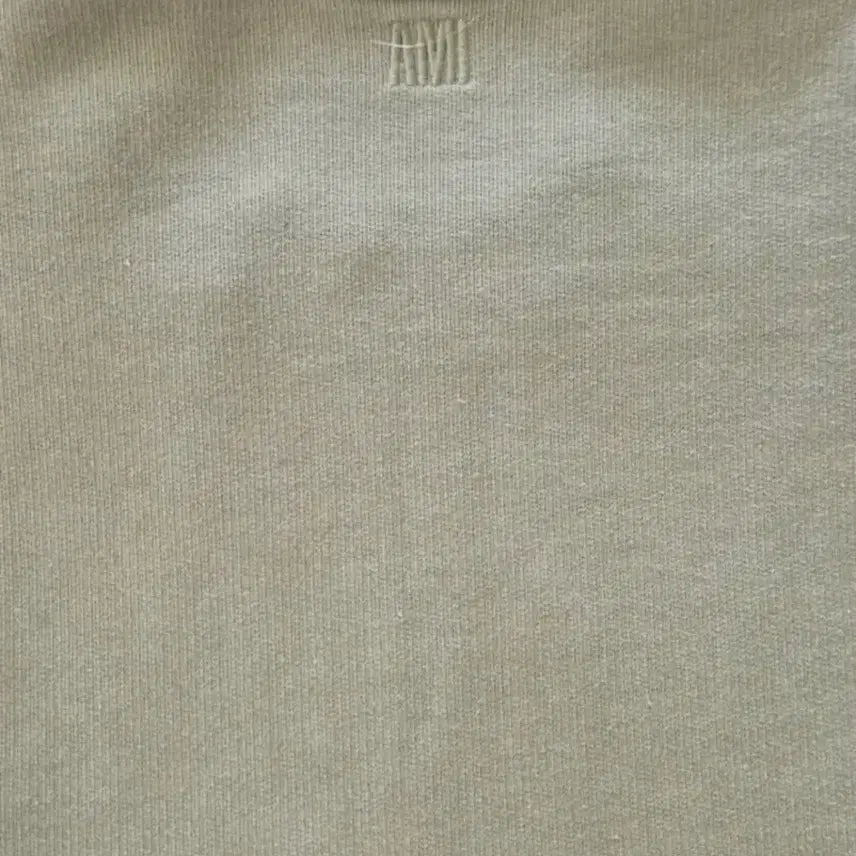 [BUNJANG] Ami Small Heart Logo Sweatshirt Olive Green / 정품 아미 스몰 하트 로고 맨투맨 올리브 그린