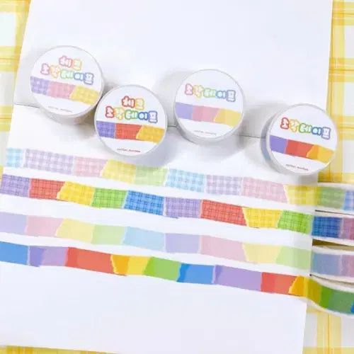 [BUNJANG] Danchune Sewing Studio Decorative Tape Set / 단추네재봉소 조각테이프 마테 4종