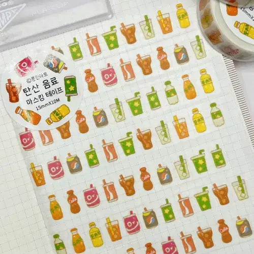 [BUNJANG] Mongjin Art Washi Tape Set / 몽진아트 마테 3종