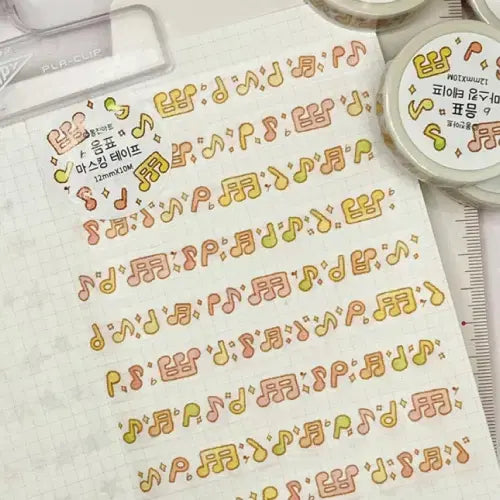 [BUNJANG] Mongjin Art Washi Tape Set / 몽진아트 마테 3종