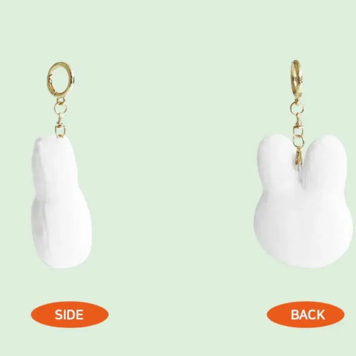 [SOLD OUT] <반택비 천원> 새상품) 미피 얼굴 모찌 인형 키링 화이트