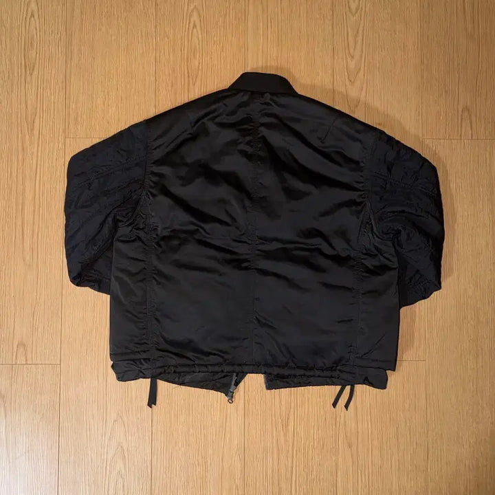 [BUNJANG] Unaffected Padded Layered Flight Jacket - Black / 언어펙티드 패디드 레이어드 플라이트 자켓 블랙