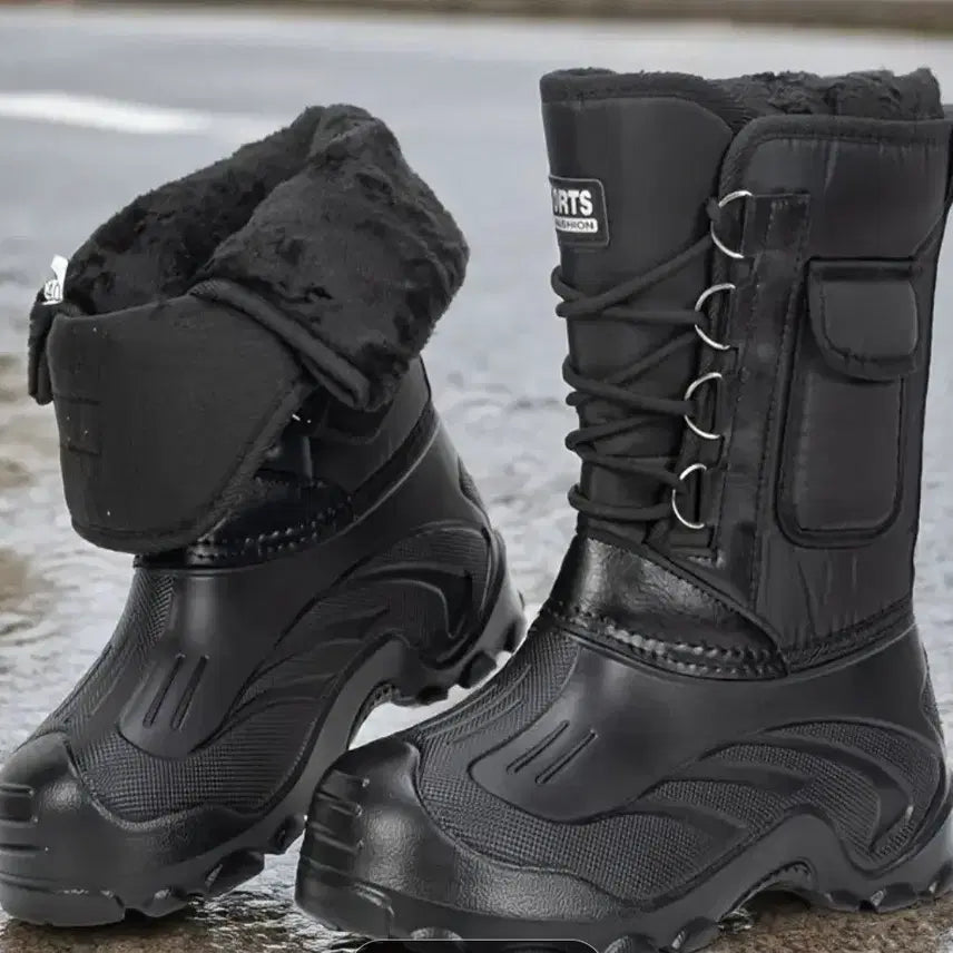 [BUNJANG] Winter Black Boots / 겨울 방한 부츠 블랙