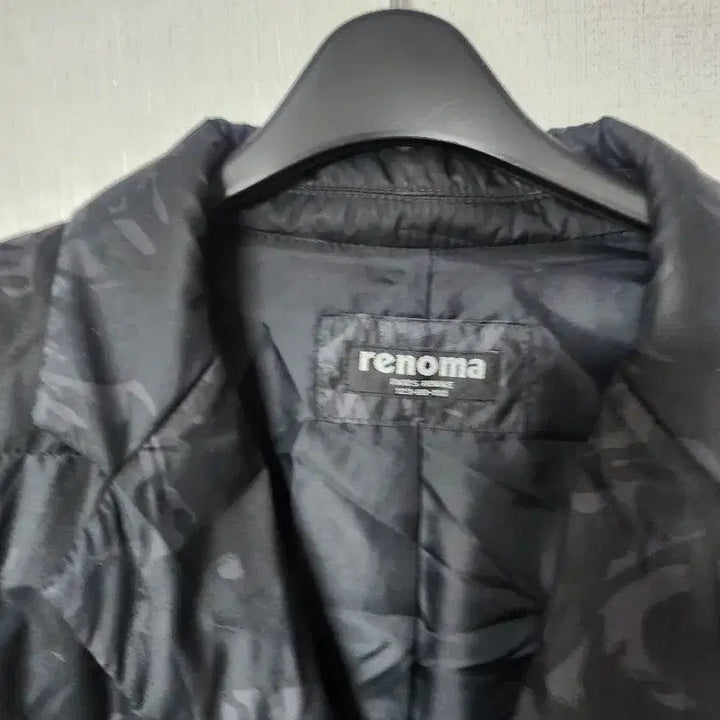 [BUNJANG] Renoma Men's Black Pattern Down Padded Jacket / 레노마 남성 블랙 패턴 다운 패딩 자켓