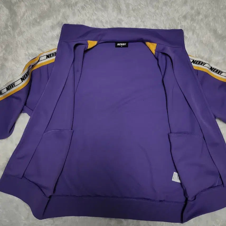 [BUNJANG] NERDY Purple Track Top Set / 널디 퍼플 트랙탑 세트