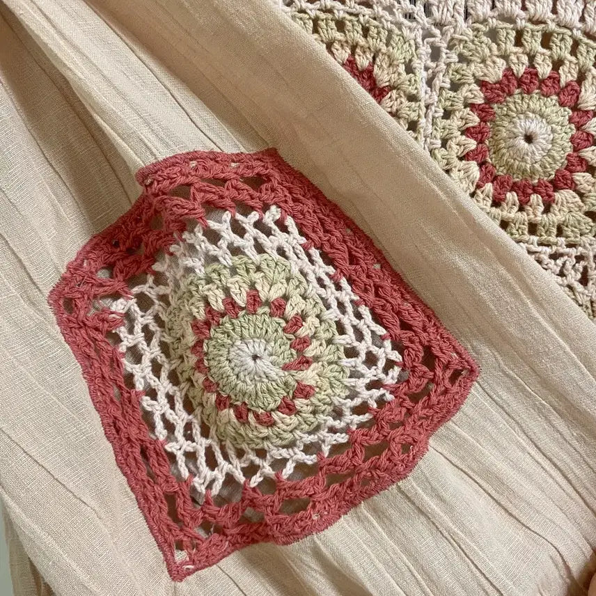 [BUNJANG] Zara S Crocheted Blouse / 자라 택있는 새상품 크로셰 블라우스, 에스닉 블라우스 s사이즈