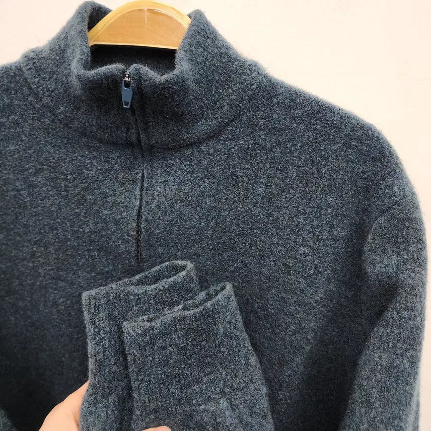 [BUNJANG] Time Women's Knit Half-Zip Top 105 Size / 타임 여성 니트 반집업 105사이즈