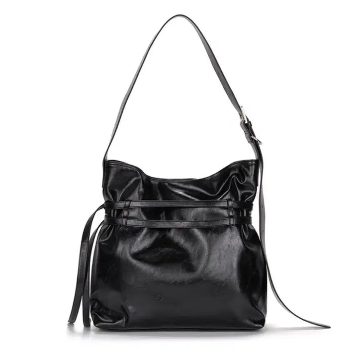 [BUNJANG] Mint Condition Matteongkim Double Belted Strap Big Bag / 상태최상 - 마뗑킴 더블 벨티드 스트랩 빅 백