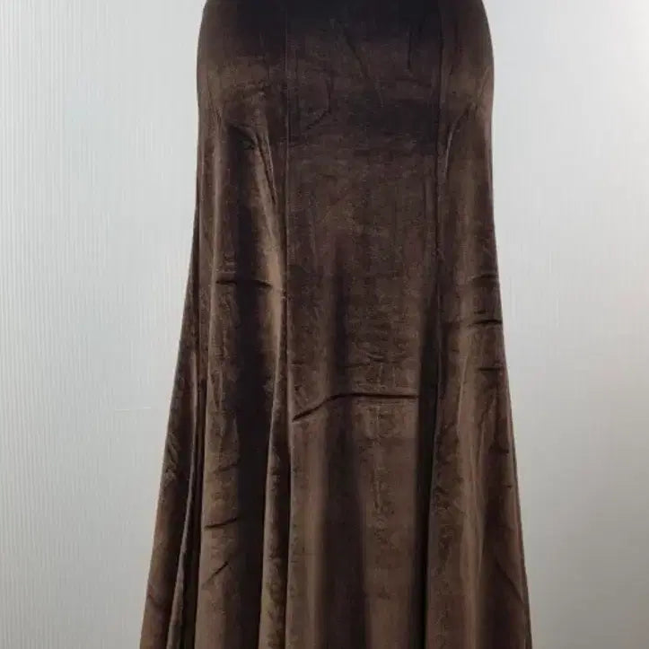 [BUNJANG] Brown Velvet Long Skirt / <새상품> 브라운 벨벳 롱스커트