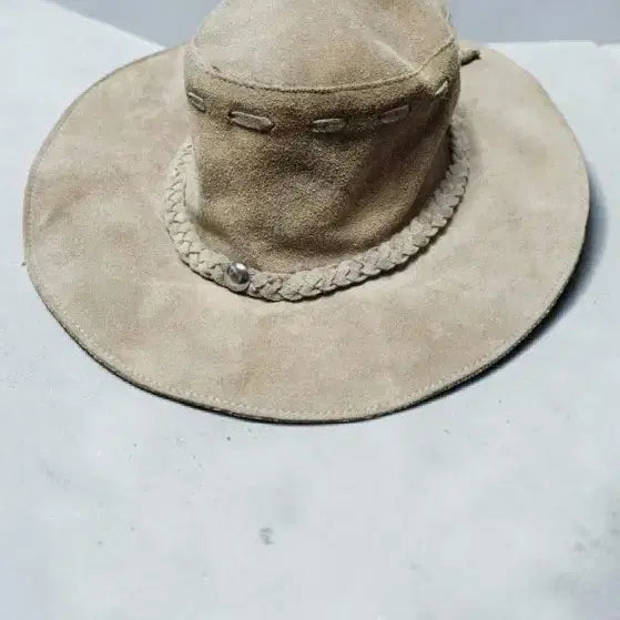 [BUNJANG] Banana Republic Vintage Leather Fedora Hat / 바나나 리퍼블릭 빈티지 가죽 페도라 모자