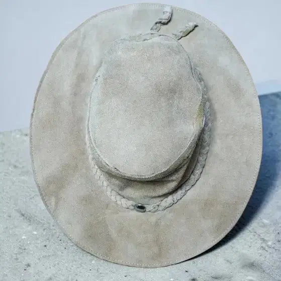 [BUNJANG] Banana Republic Vintage Leather Fedora Hat / 바나나 리퍼블릭 빈티지 가죽 페도라 모자