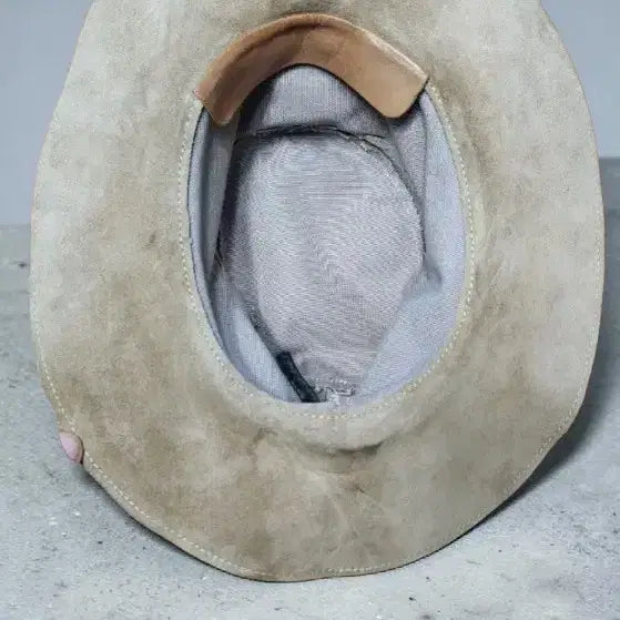 [BUNJANG] Banana Republic Vintage Leather Fedora Hat / 바나나 리퍼블릭 빈티지 가죽 페도라 모자