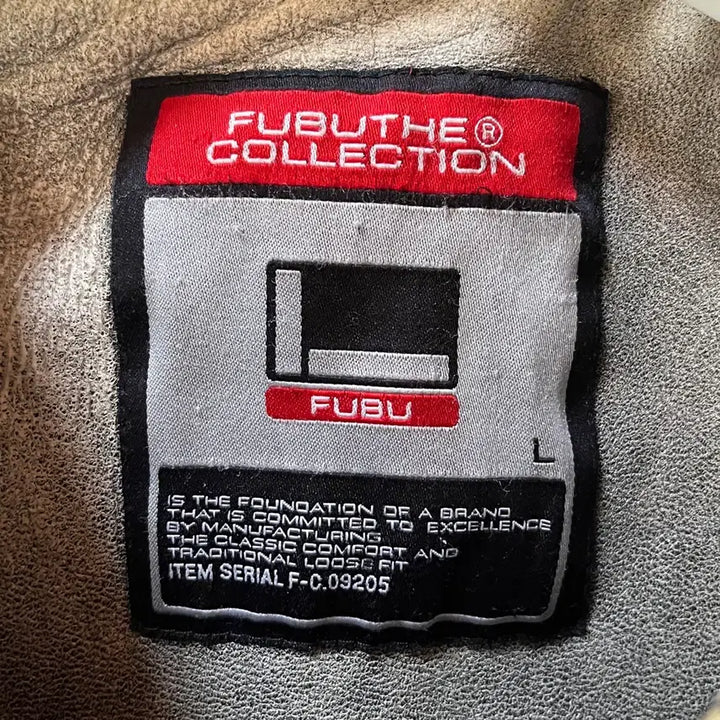 [BUNJANG] FUBU 2004 Leather Jacket / FUBU 2004 산양가죽 더티워싱 Y2K 레더자켓